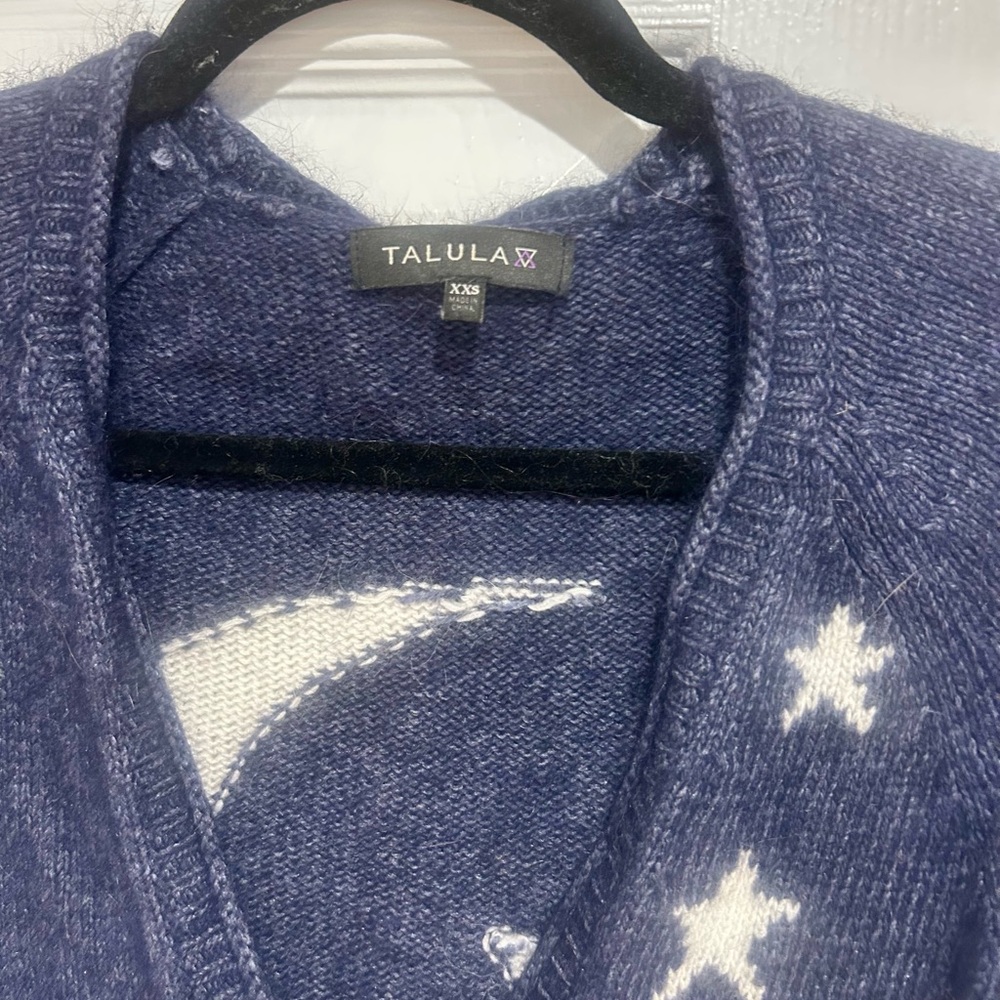 Talula Midnight Blue Star Sweater